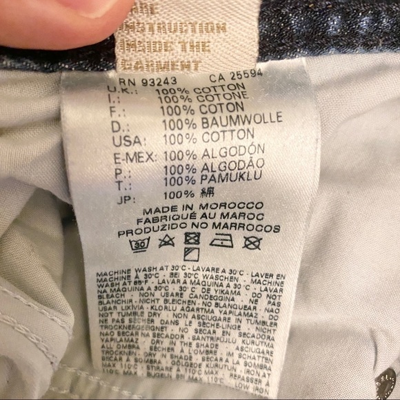 Diesel 32 x 26.5 Darron Cutoff Men’s Jeans Distressed Button Fly Logo Raw Hem - Picture 10 of 16